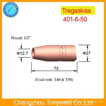 mig spare part 401-6-50 Tregaskiss mig nozzle